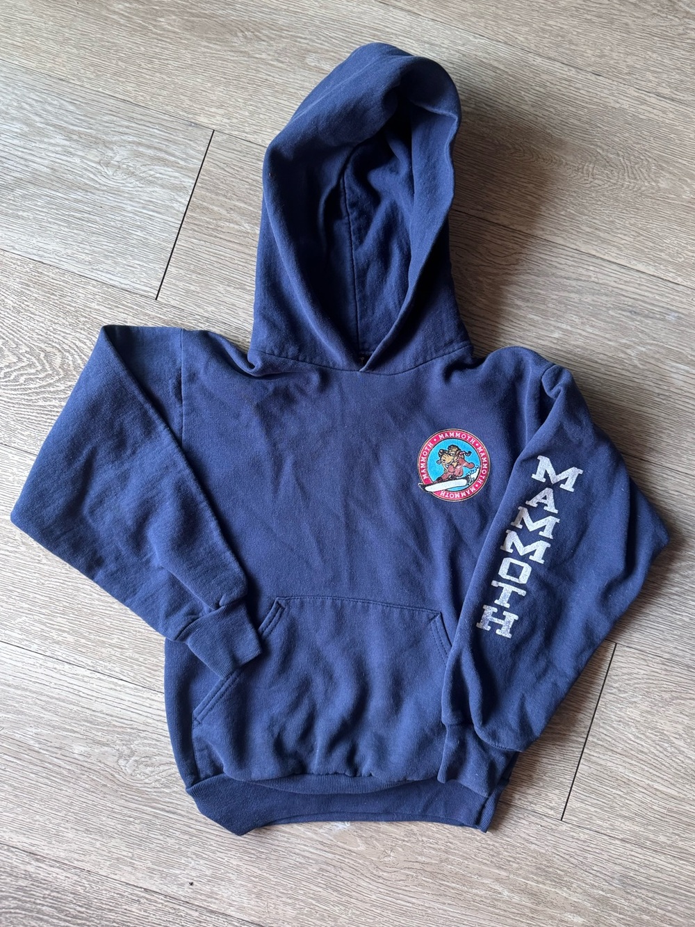 Mammoth Mountain Woolly Hoodie Navy Blue Youth Medium